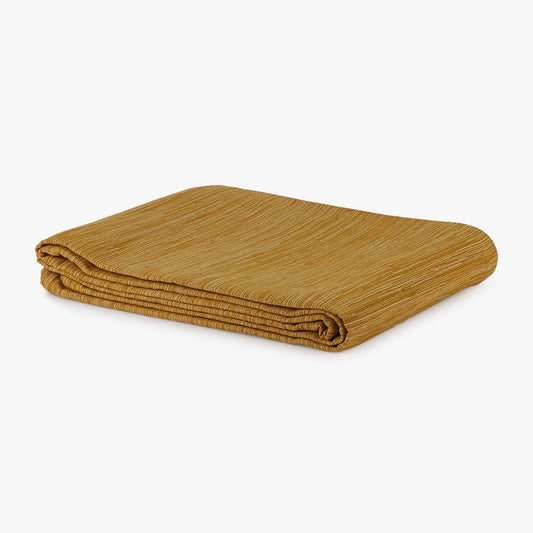 Colcha para Cama Mesclada Mostarda e Natural 250x270 SUKI