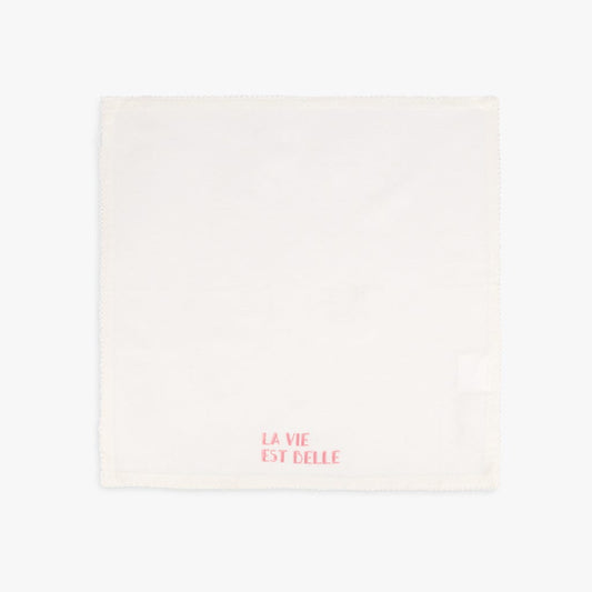 4 Napkins embroidered 45x45cm MARIE