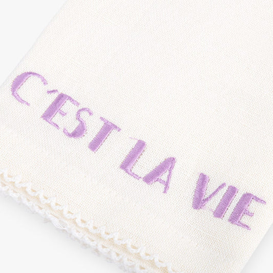 4 Napkins embroidered 45x45cm MARIE
