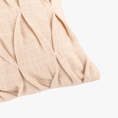 Housse de coussin plis beige 30x50 cm GROU