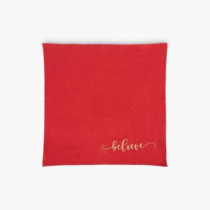 Conjunto de 4 guardanapos Linho Vermelho CRAFT