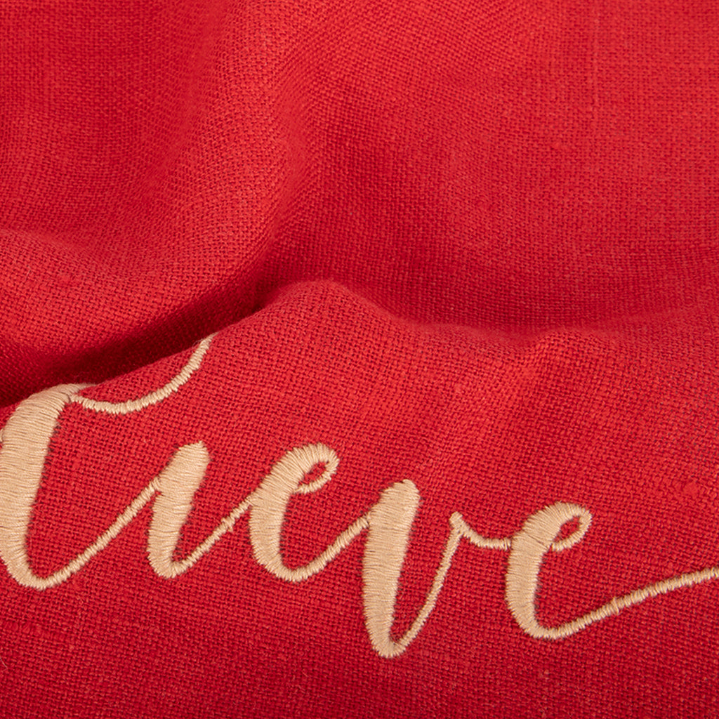 Conjunto de 4 guardanapos Linho Vermelho CRAFT