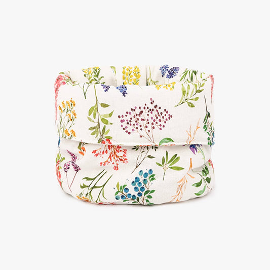 Cesto de Pão Algodão com Flores GARDEN MEMORIES