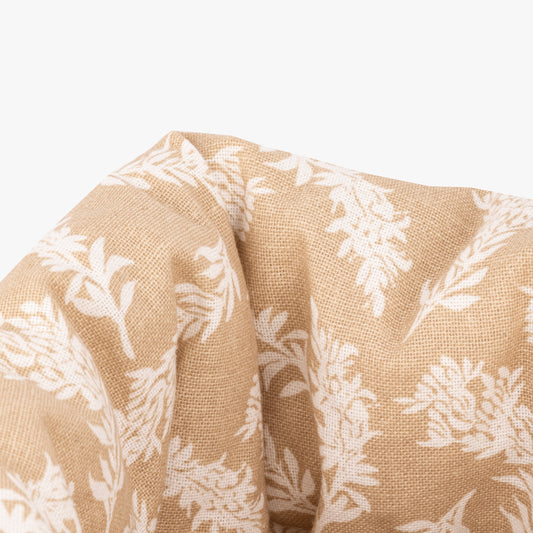 Bread basket cotton flowers beige GARDEN MEMORIES