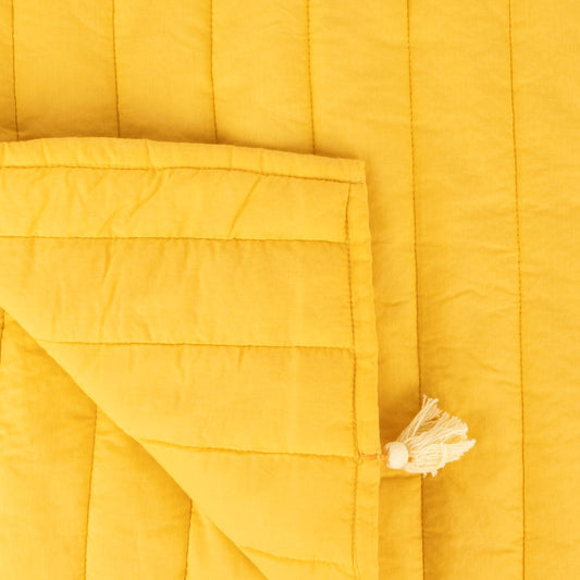 Edredão de algodão amarelo (180x250cm) DOG'S PARTY