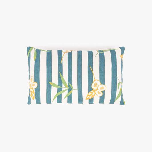 Capa de Almofada Reversível Bege com Estampado BACKYARD