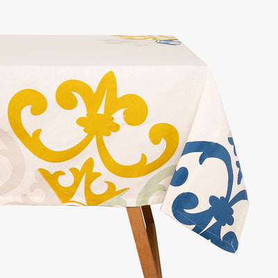 Toalha de Algodão Fundo Branco 160x250 AZULEJO