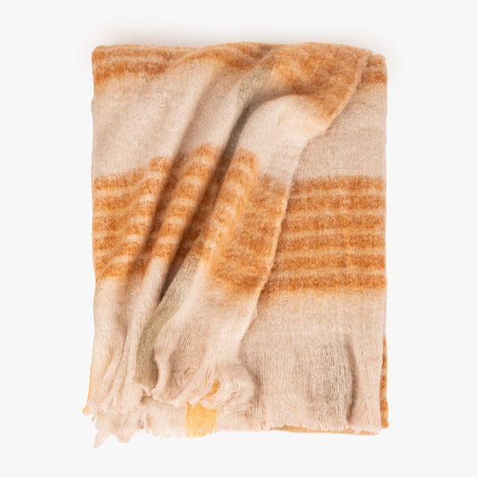 Plaid marron 125x150cm WOODLAND