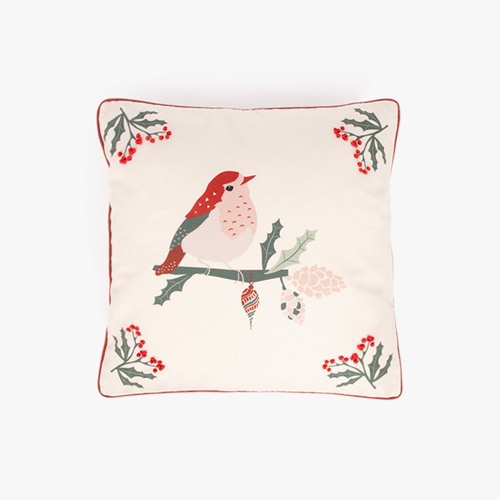Capa de Almofada Winter Birds COZY