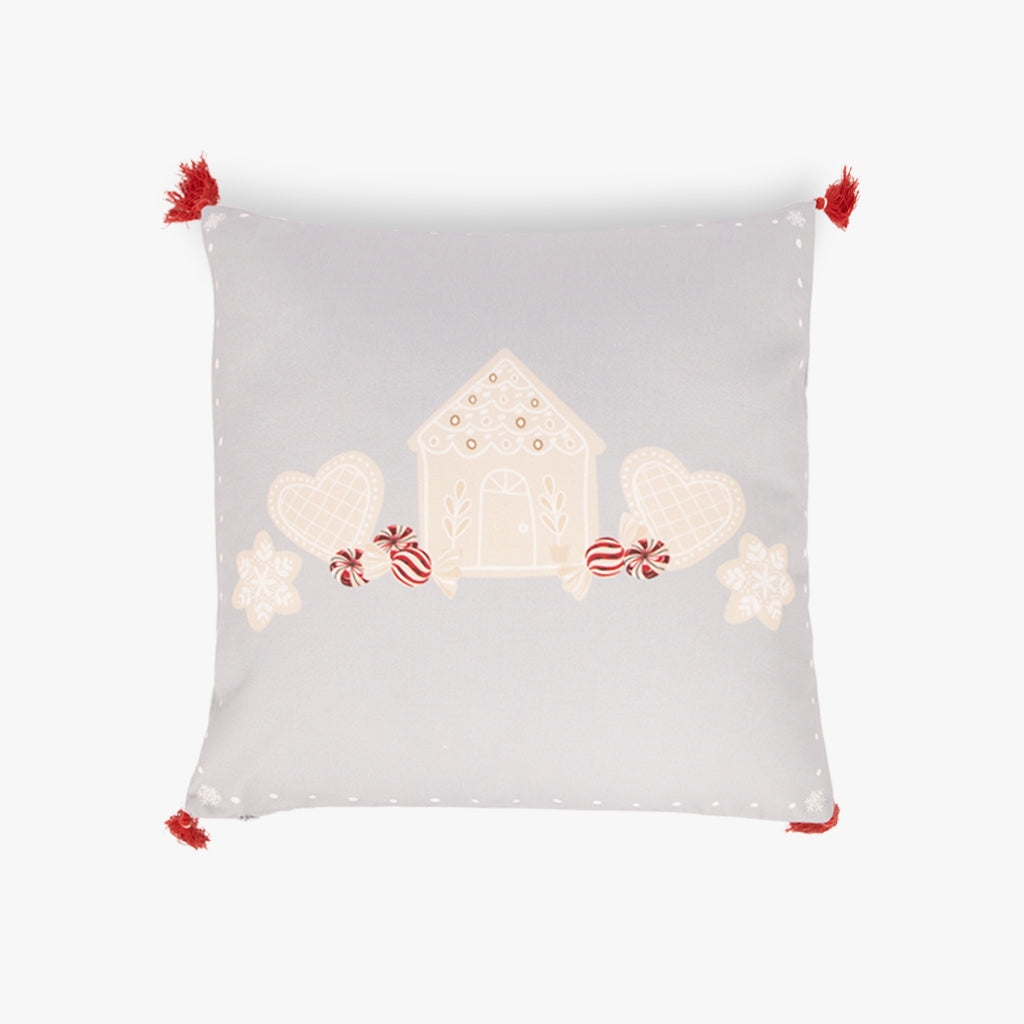 Housse de coussin gris rocking horse 45x45cm COZY