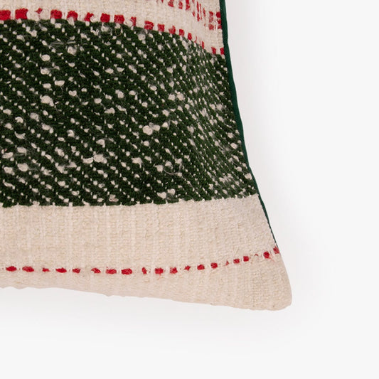 Cojín de rayas verdes 35x60cm COZY