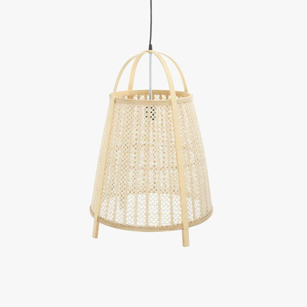 Candeeiro de Teto Cesto Bambu PALHA