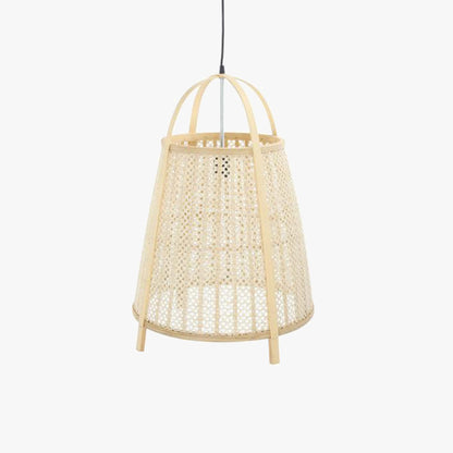 Candeeiro de Teto Cesto Bambu PALHA