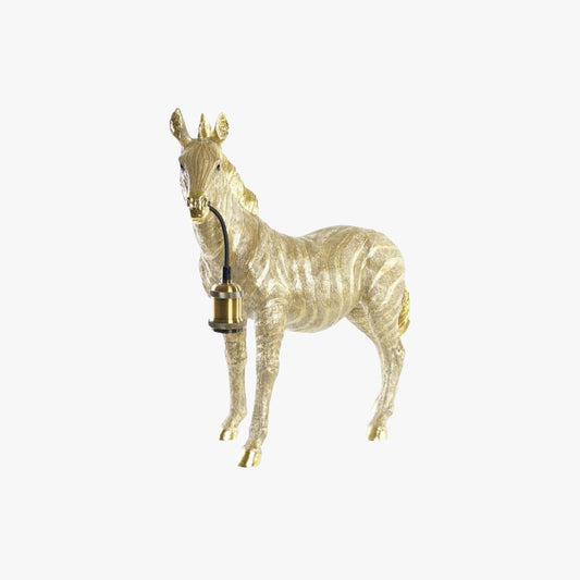 Candeeiro de Mesa Zebra Dourada WILD LIGHT