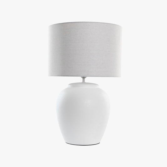 Candeeiro de Mesa Louça Branco 58 cm LUMINA
