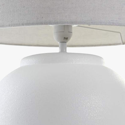 Candeeiro de Mesa Louça Branco 58 cm LUMINA