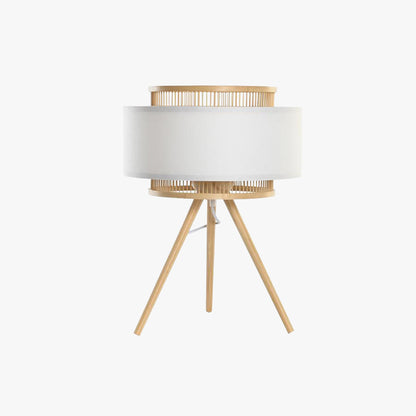 Candeeiro de Mesa Bambu e Tecido 48 cm ICONIC