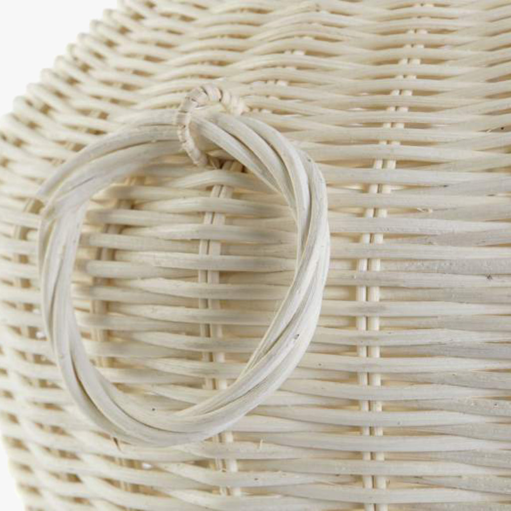 Candeeiro de Mesa Rattan Branco PALHA