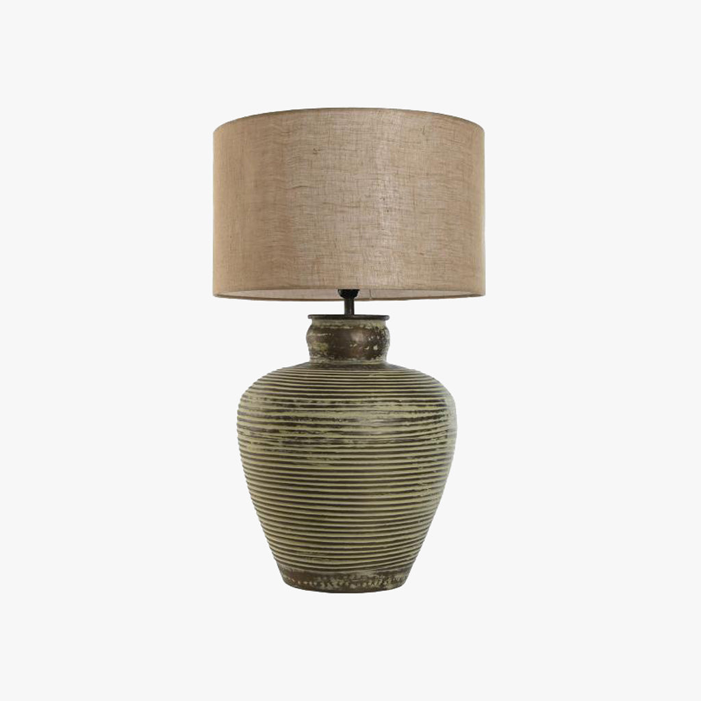 Candeeiro de Mesa Metal Verde 69 cm ÉPICO