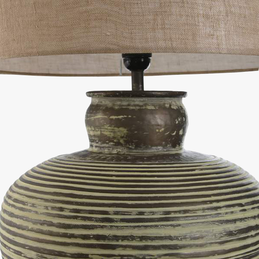 Candeeiro de Mesa Metal Verde 69 cm ÉPICO