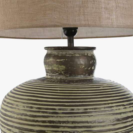 Candeeiro de Mesa Metal Verde 69 cm ÉPICO