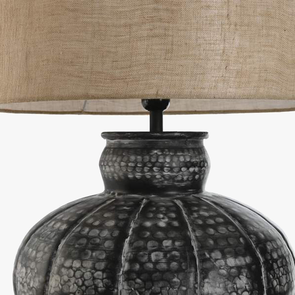 Candeeiro de Mesa Metal Preto 69 cm ÉPICO