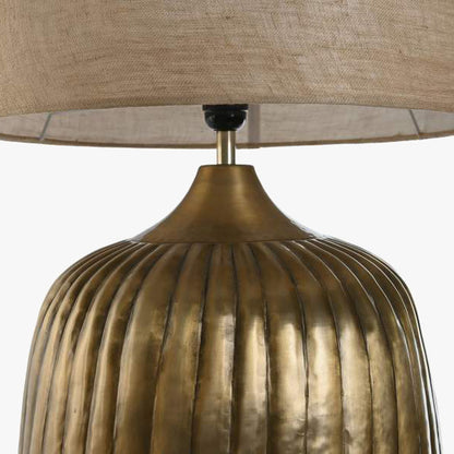 Candeeiro de Mesa Metal Castanho 69 cm ÉPICO