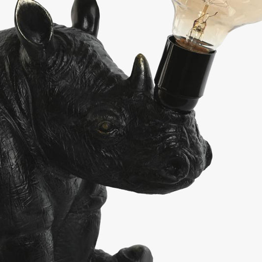Candeeiro Rinoceronte Preto WILD LIGHT