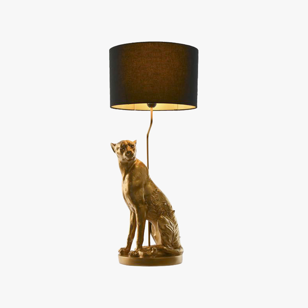 WILD LIGHT Golden Leopard Lamp