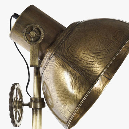 Candeeiro de Chão Tripé Metal Dourado ICONIC