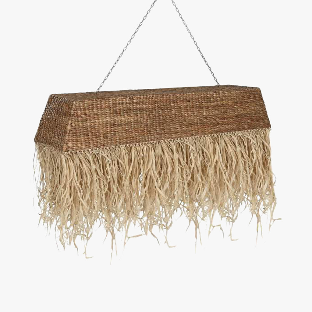 Candeeiro de Teto Retangular Palha 138 cm COMPORTA