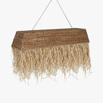 Candeeiro de Teto Retangular Palha 138 cm COMPORTA