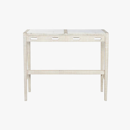 Table haute en bois et marbre avec bancs ENLACE