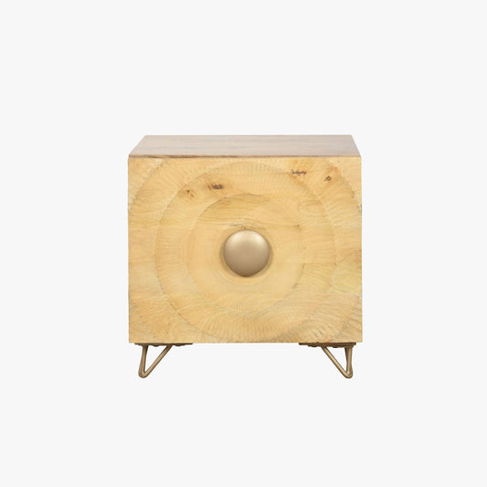Table de chevet mandala en bois TORA