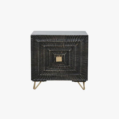 Mesa de Cabeceira Metal e Madeira TORA