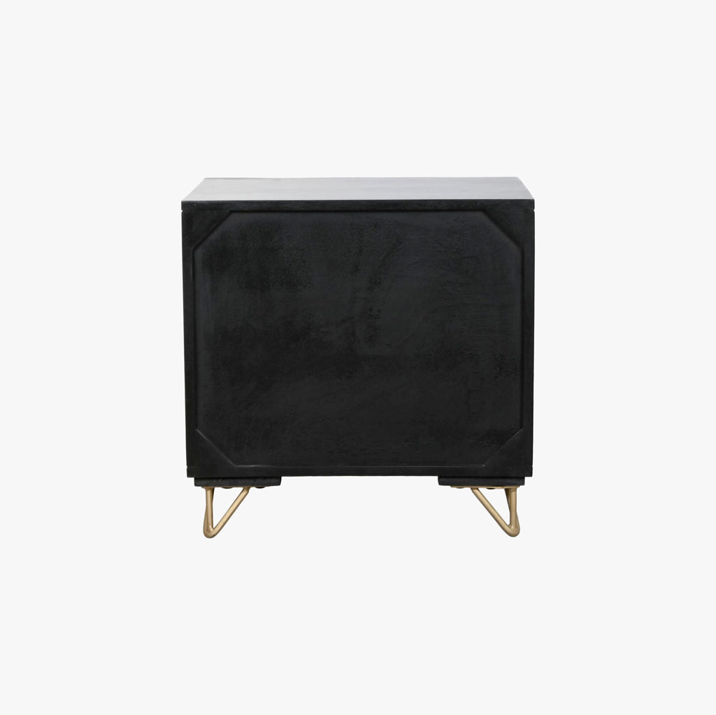 Mesa de Cabeceira Metal e Madeira TORA