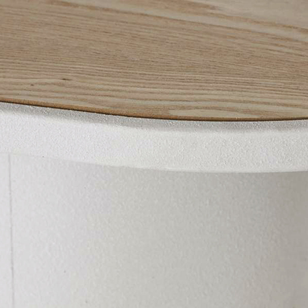 Consola Branca com Madeira 150x45 ZENA