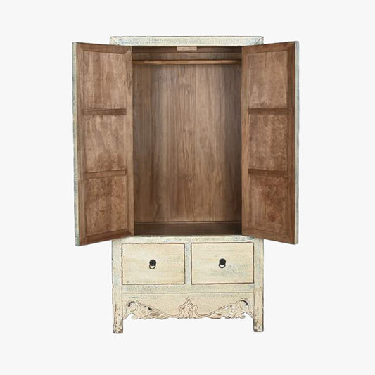 Armário Madeira Claro com Fechadura Circular Oriental 180 cm OSAKA