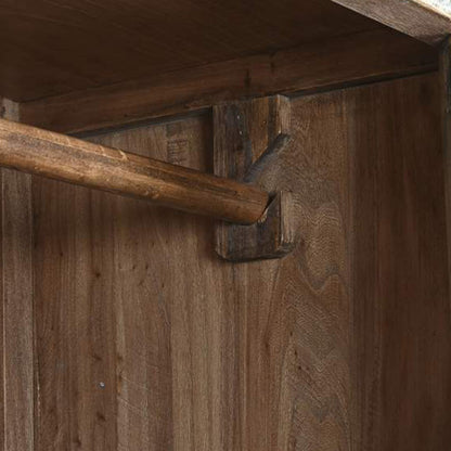 Armário Madeira Claro com Fechadura Circular Oriental 180 cm OSAKA