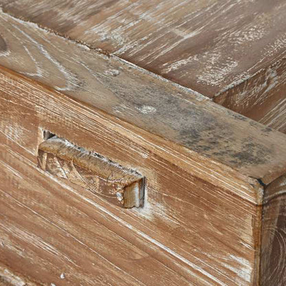 Mesa de Centro Oriental Madeira Cravada 140x98 cm OSAKA