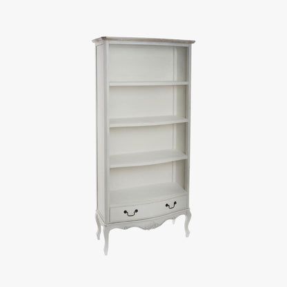 Estante Branca Clássica com três prateleiras e uma gaveta VERSAILLES