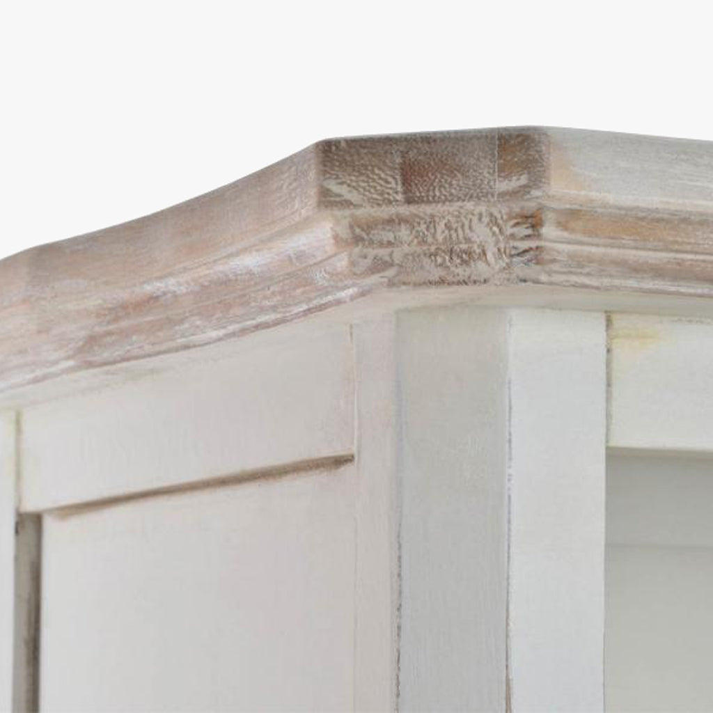 Estante Branca Clássica com três prateleiras e uma gaveta VERSAILLES