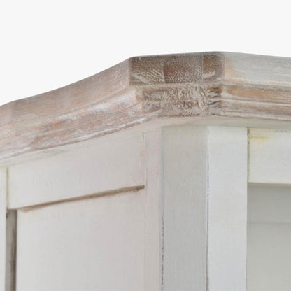 Estante Branca Clássica com três prateleiras e uma gaveta VERSAILLES