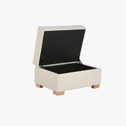 Banqueta com Arrumação Bege SERENA