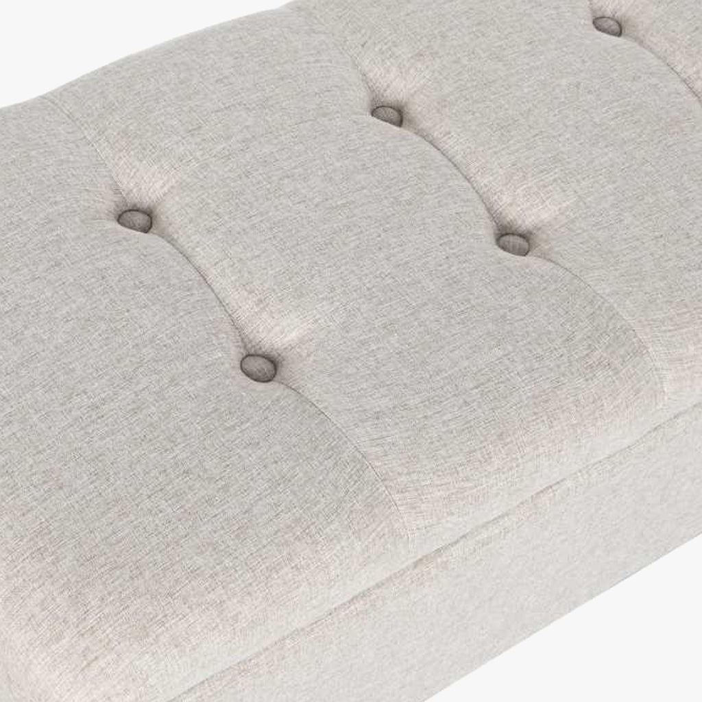 Banqueta Cinza com Arrumação 110x45x44 SERENA