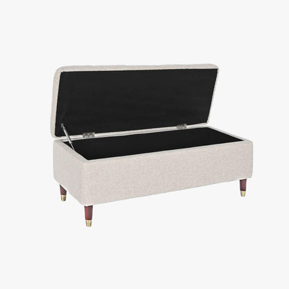 Banqueta Cinza com Arrumação 110x45x44 SERENA