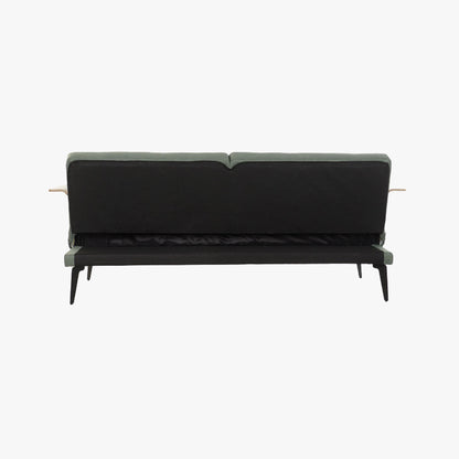 Sofá Cama Verde com Estrutura em Madeira e Sistema Click-Clack MOVE