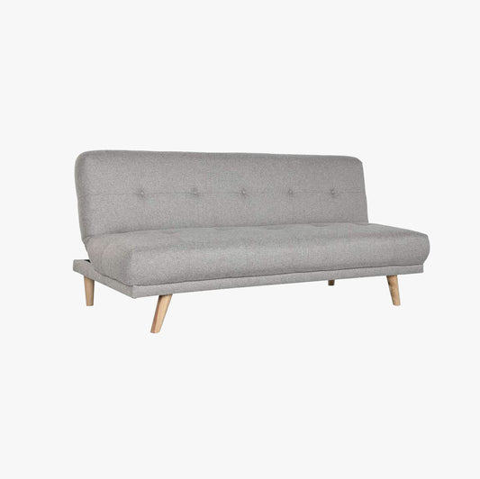 Sofá Cama Cinza com Sistema Click-Clack MOVE
