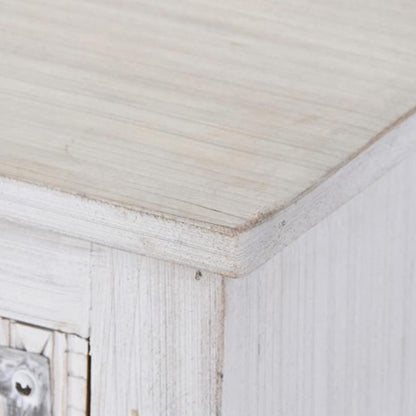 Móvel de Televisão Branco Madeira Maciça Cravada JASMIN