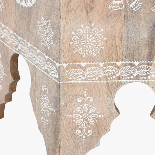 Conjunto Duas Mesas de Apoio Orientais Madeira Maciça JASMIN